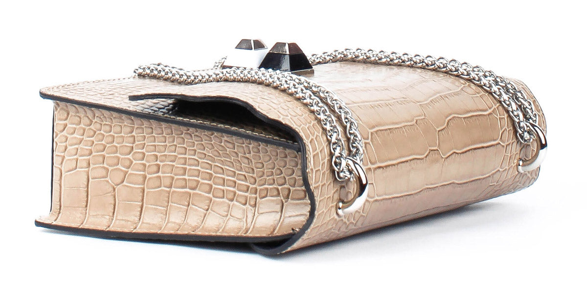 Bandolera de piel italiana Gris 7911-52-36