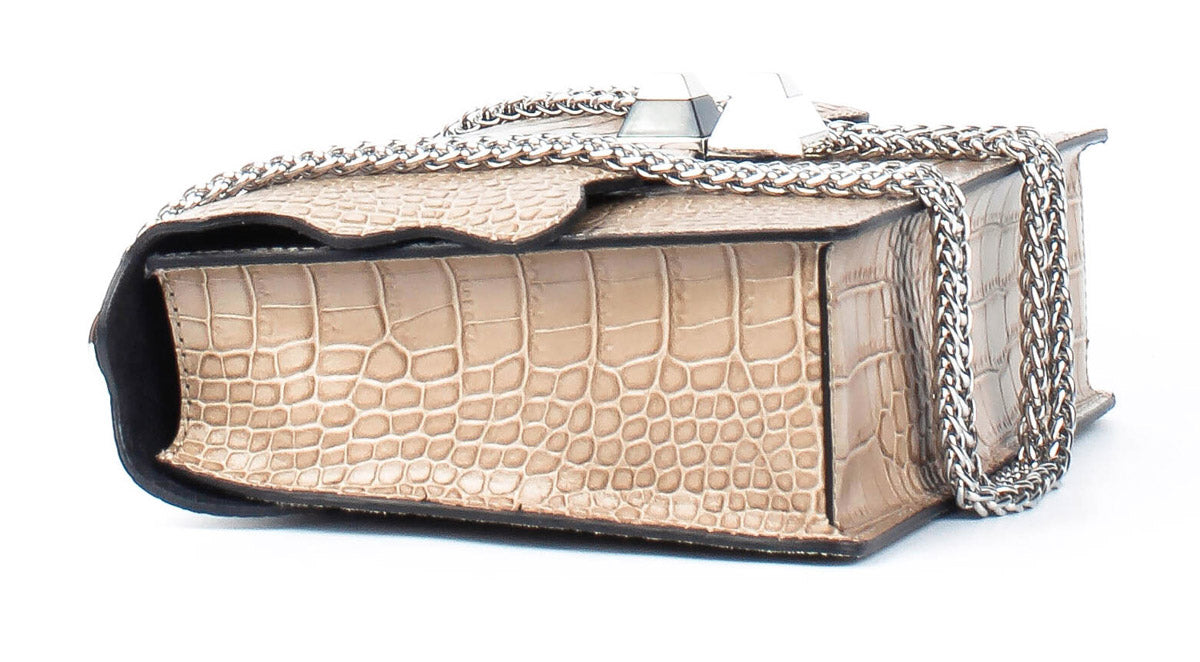 Bandolera de piel italiana Gris 7911-52-36