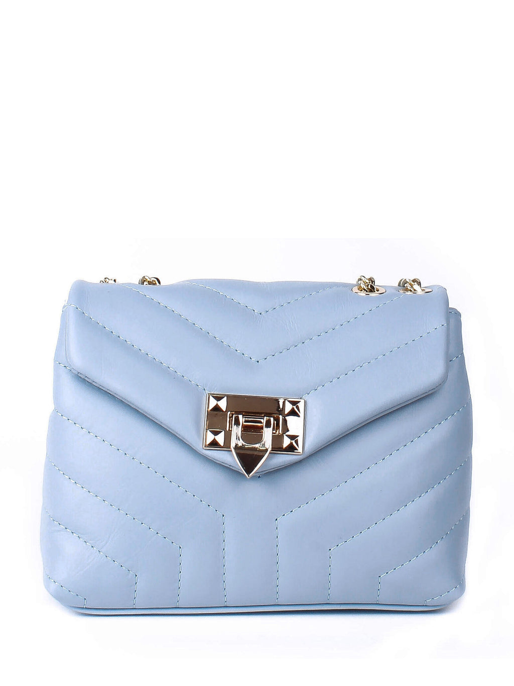 Bandolera de piel italiana Блакитний 5815-17-37