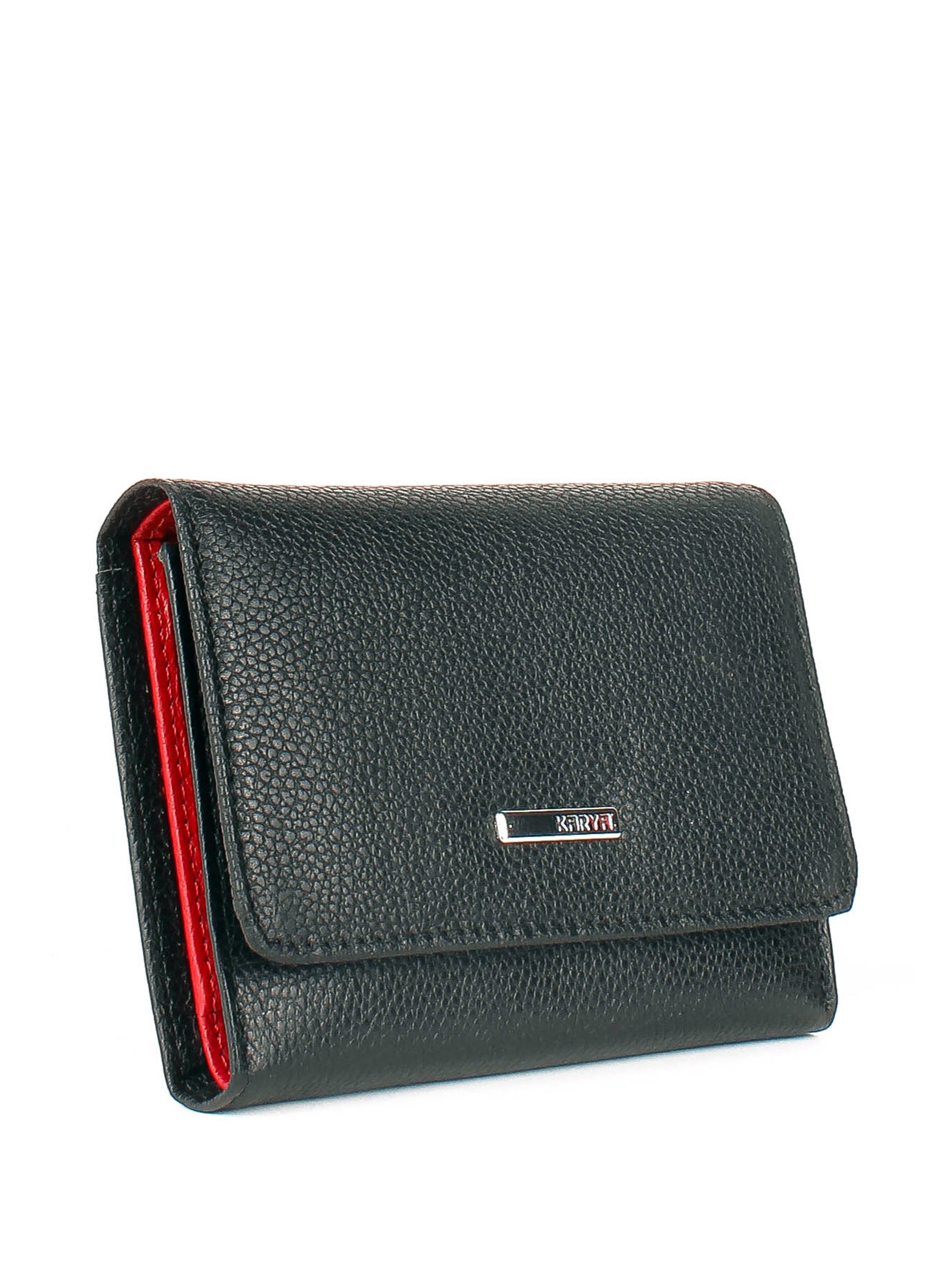 Cartera de piel italiana Negro 2018-45-46