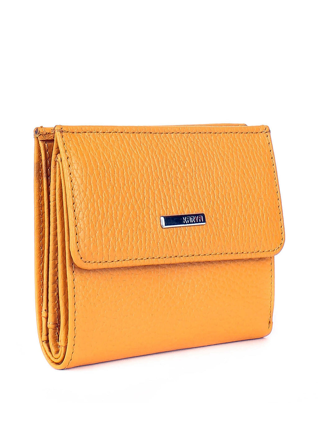 Cartera de piel italiana Amarillo 1065-56