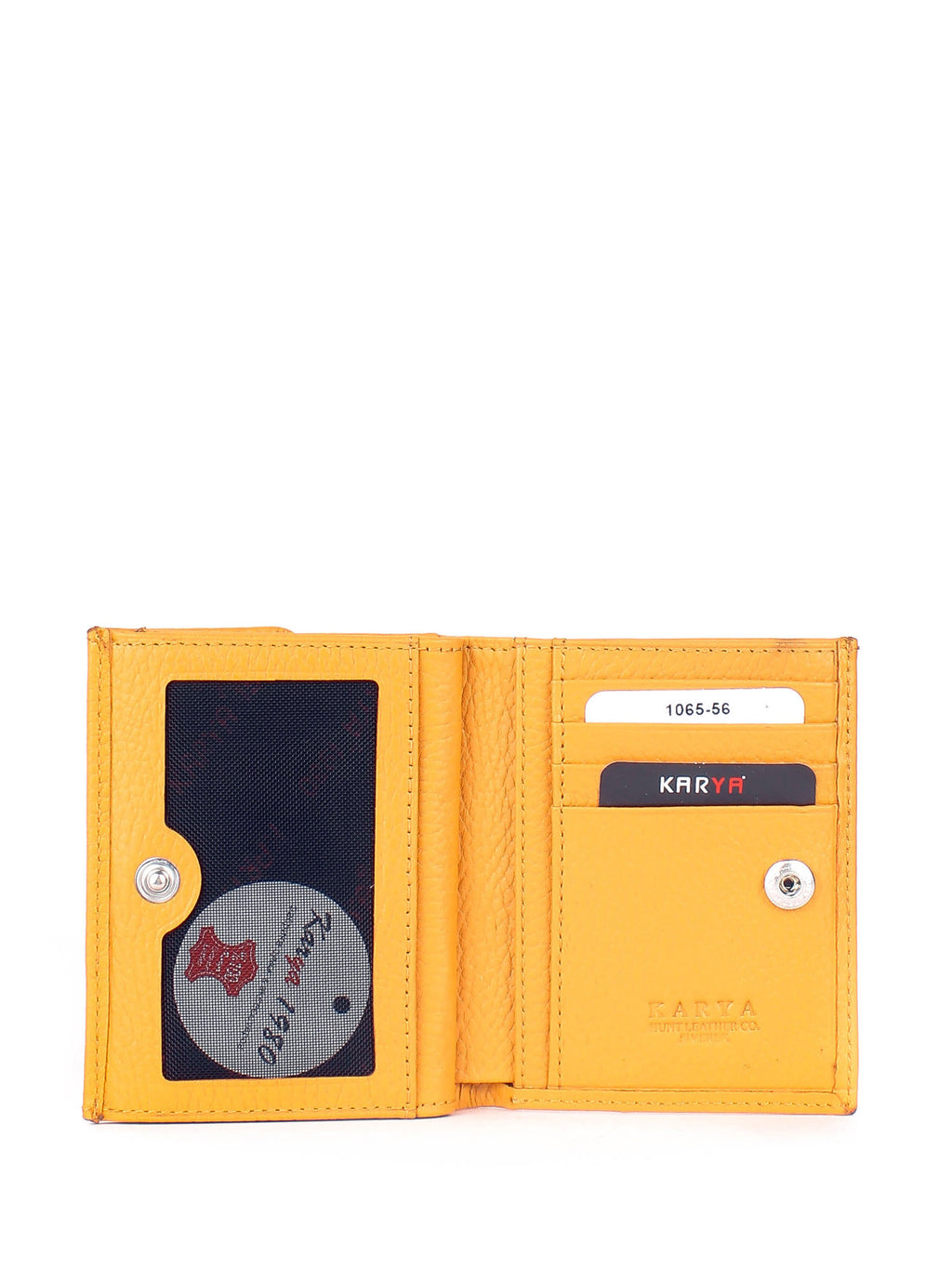 Cartera de piel italiana Amarillo 1065-56