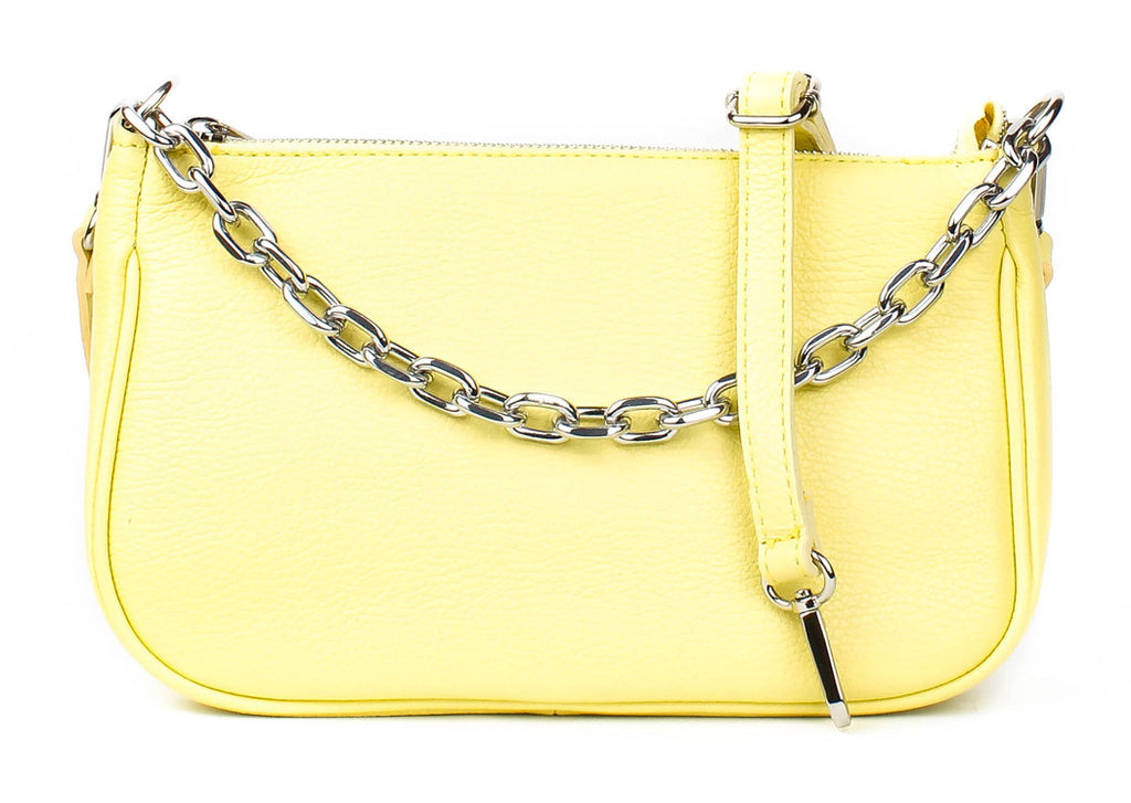 Bandolera de piel italiana Amarillo 4277-15-32