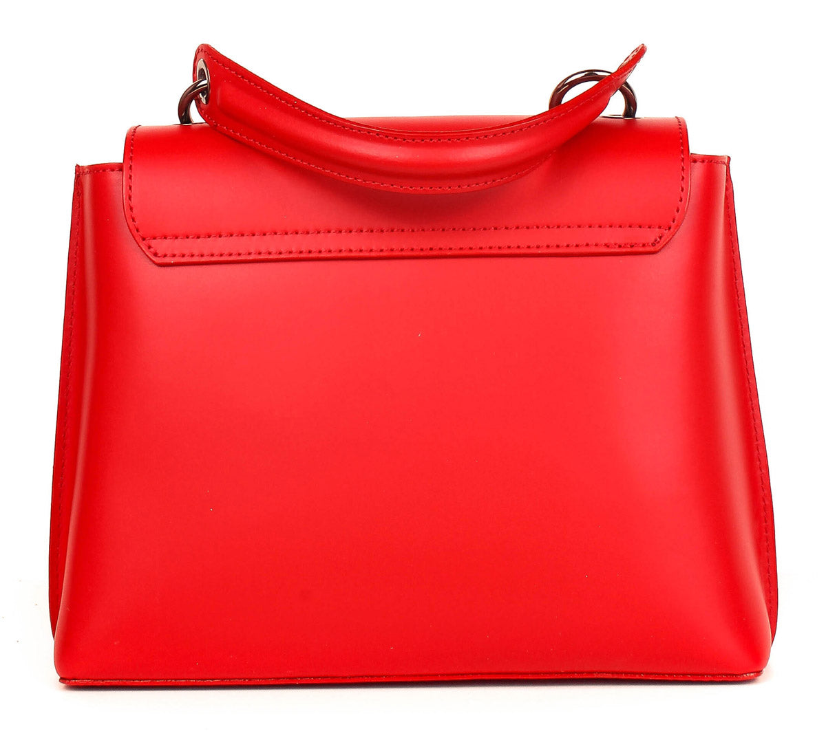 Bolso de mano de piel italiana RITMO Rojo
