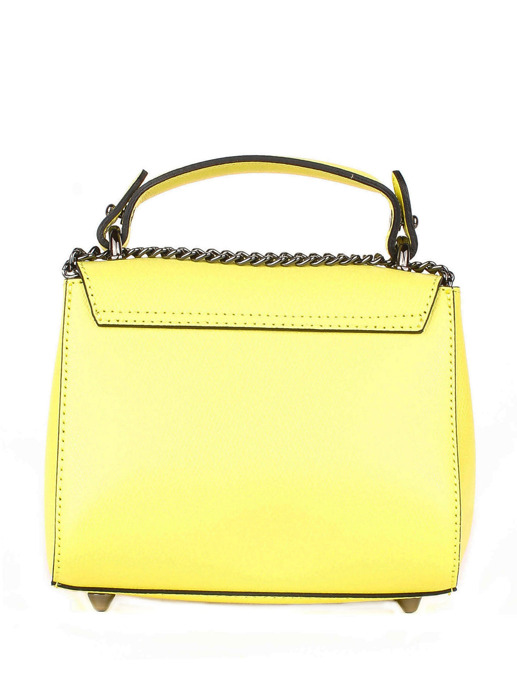 Bolso de mano de piel italiana Amarillo 1991-15-33