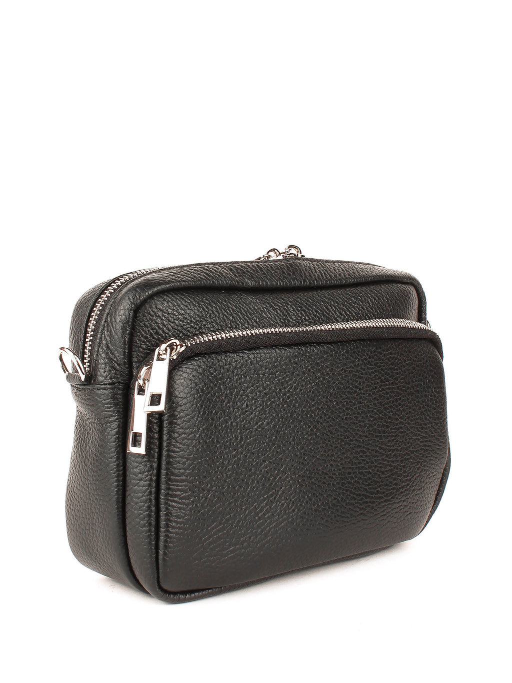 Bandolera de piel italiana Negro 3227-05-32