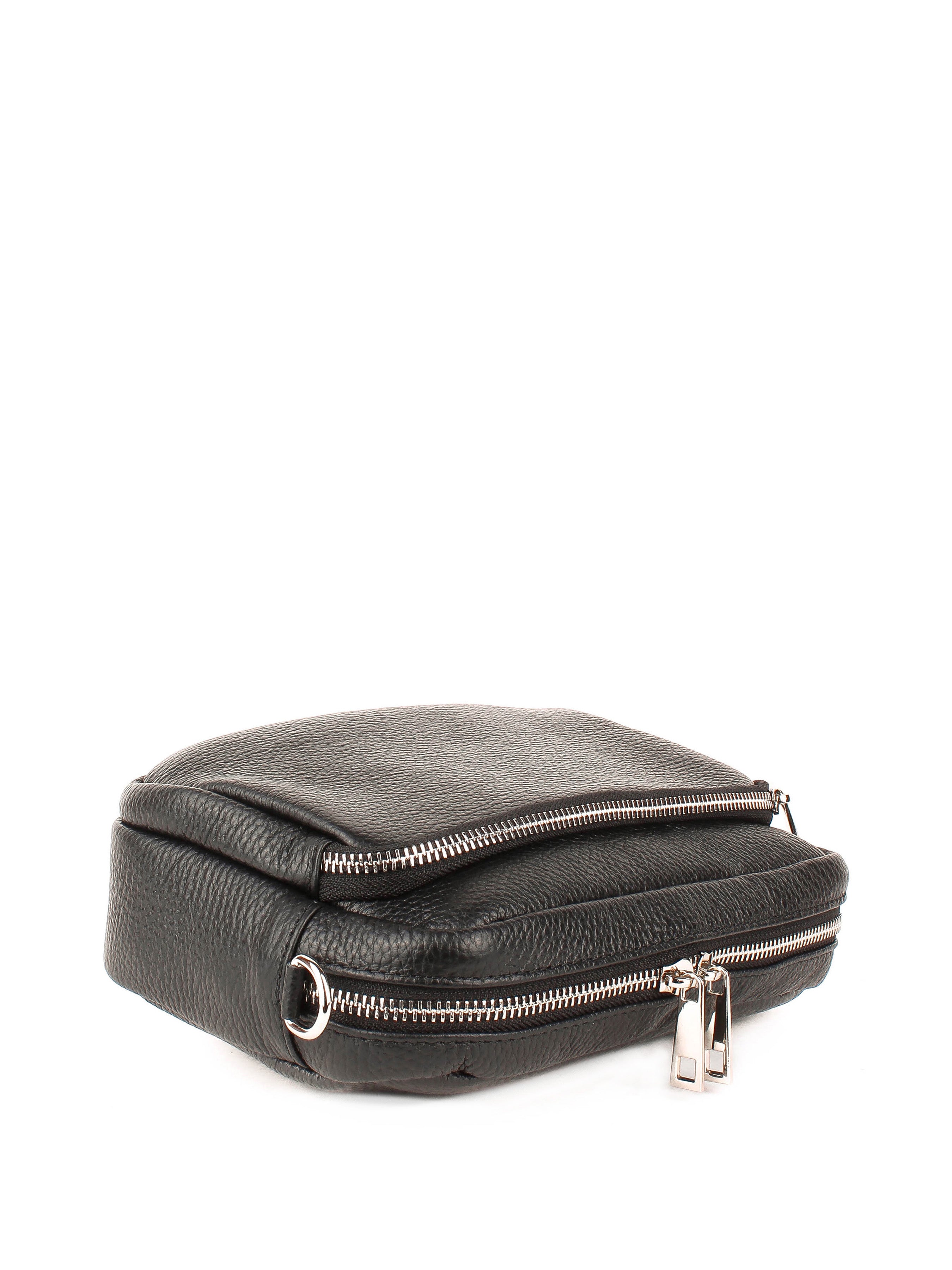 Bandolera de piel italiana Negro 3227-05-32