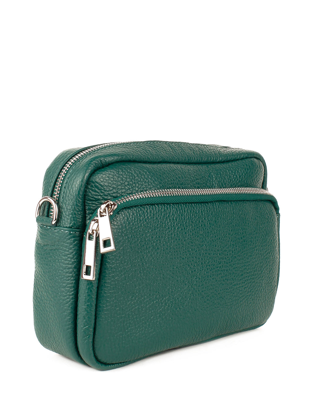 Bandolera de piel italiana Verde 3227-64-32