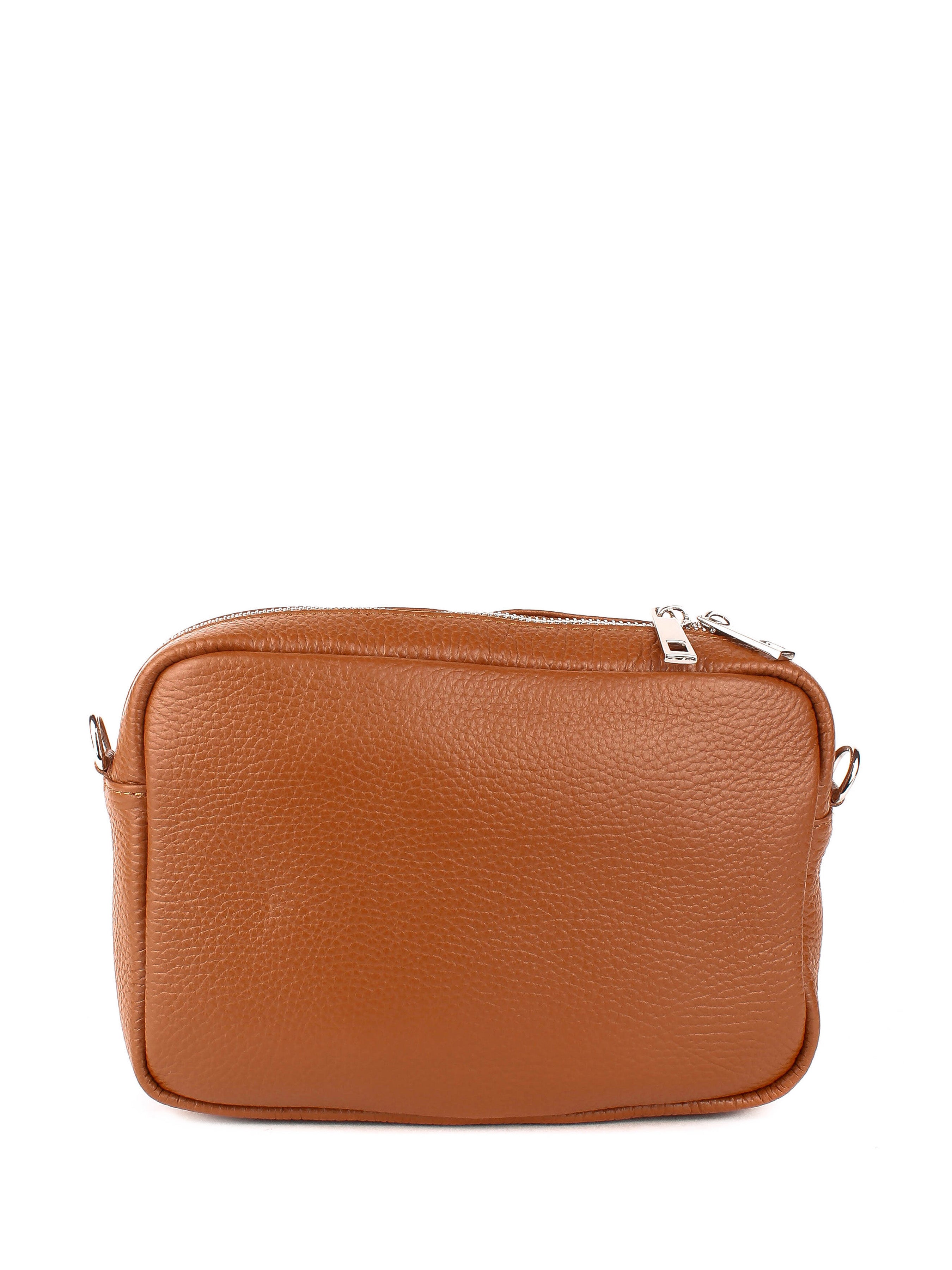 Bandolera de piel italiana Rojo 3227-45-32