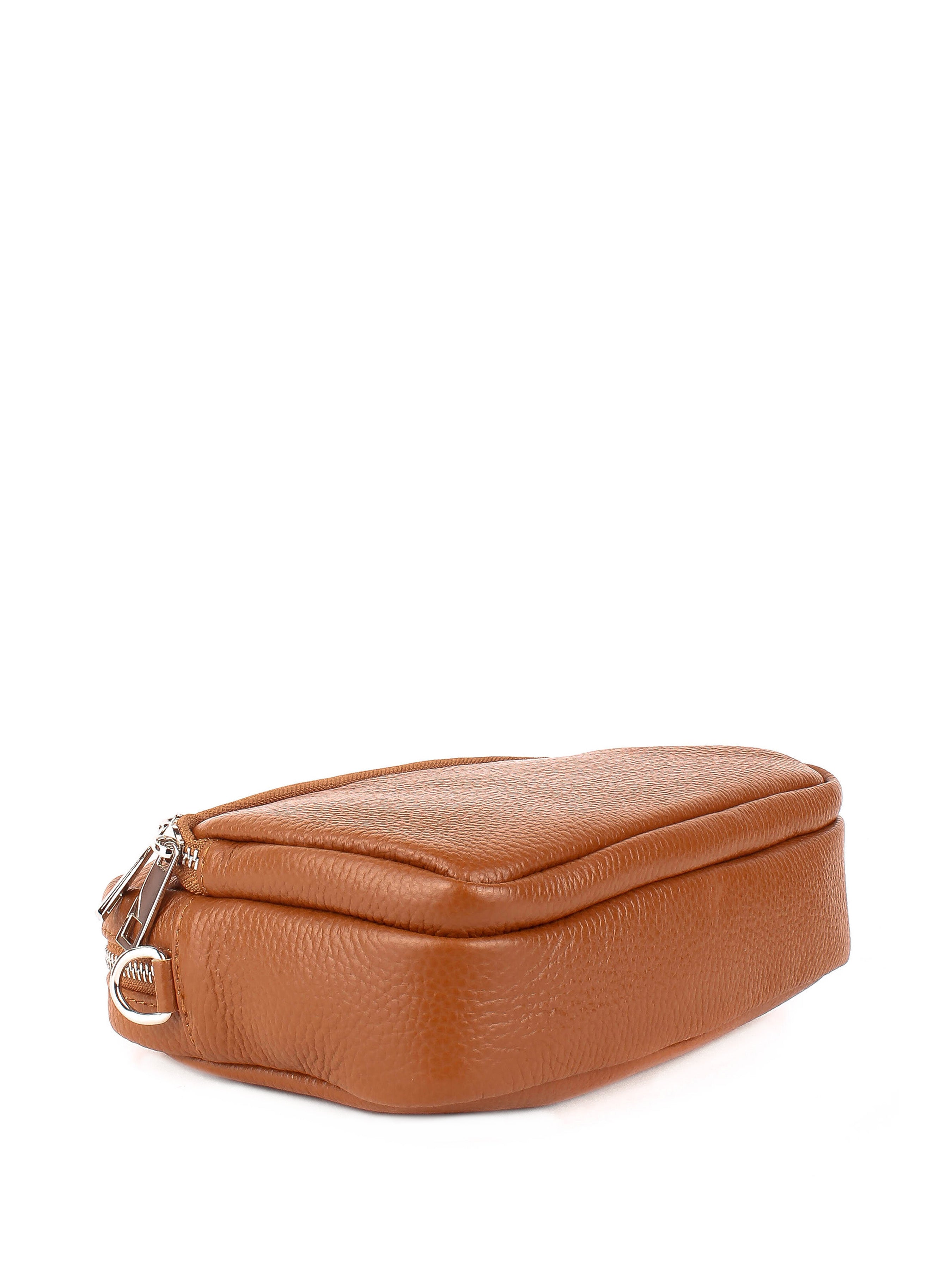 Bandolera de piel italiana Rojo 3227-45-32