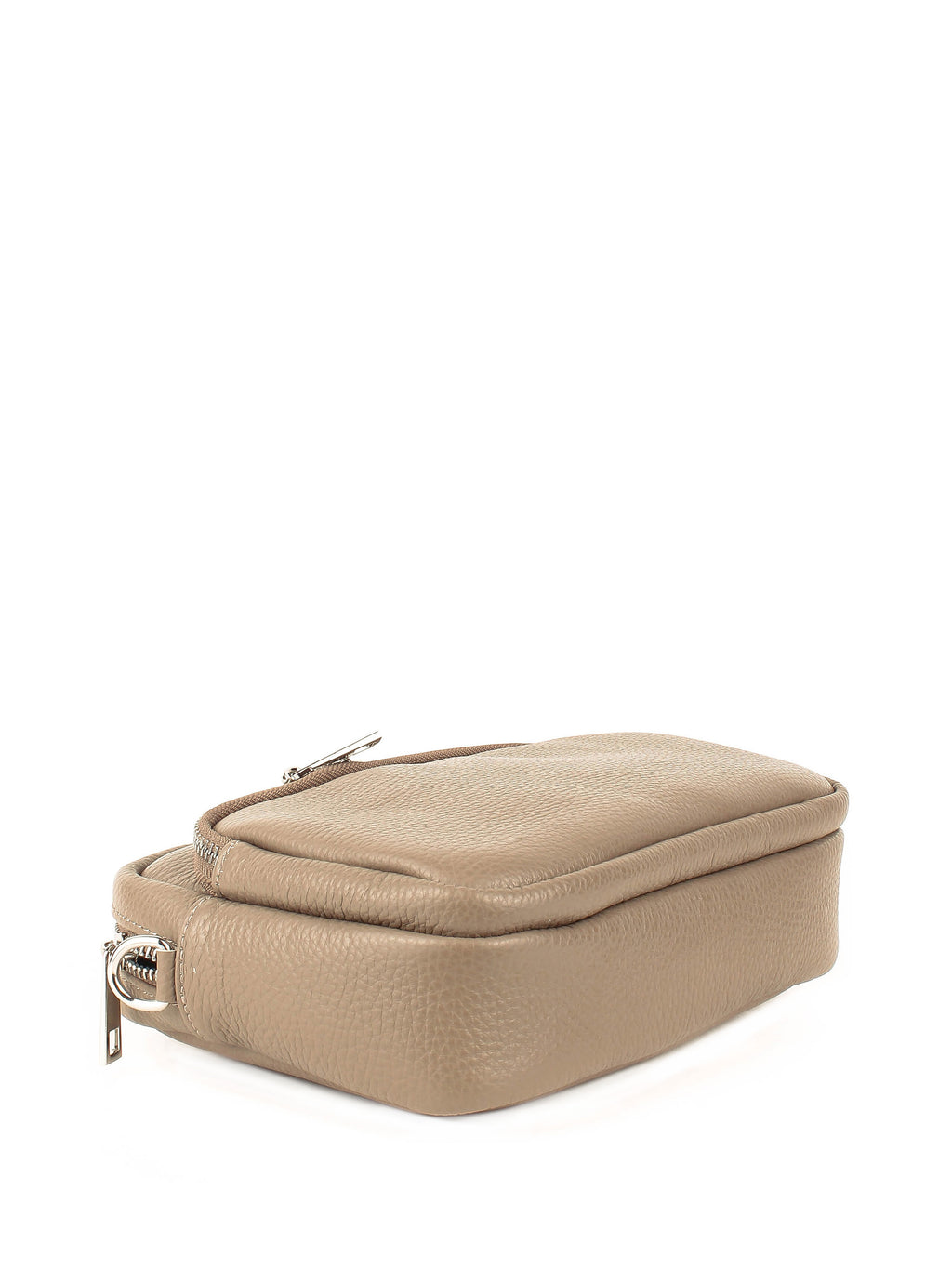 Bandolera de piel italiana Gris, Marrón 3227-104-32