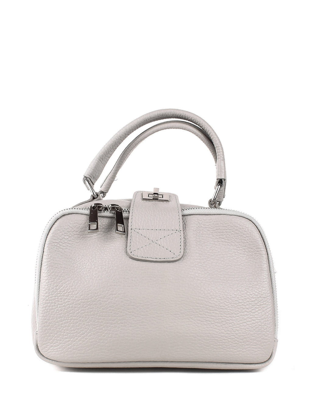 Bolso de mano de piel italiana ARMSTRONG Gris