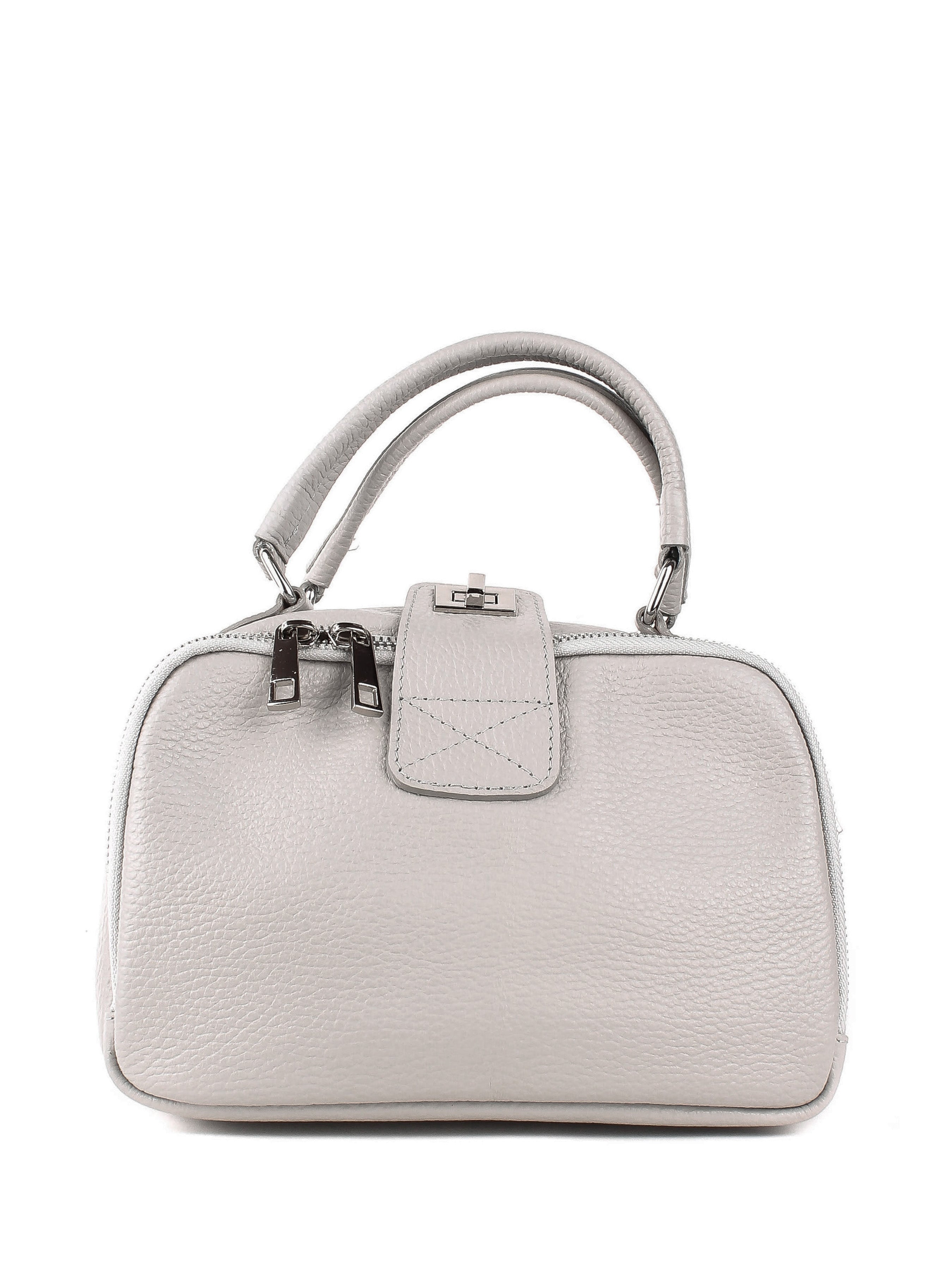 Bolso de mano de piel italiana ARMSTRONG Gris