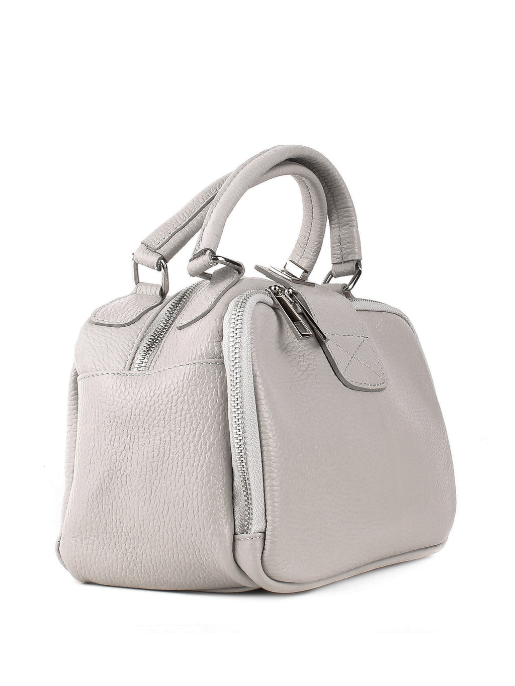 Bolso de mano de piel italiana ARMSTRONG Gris