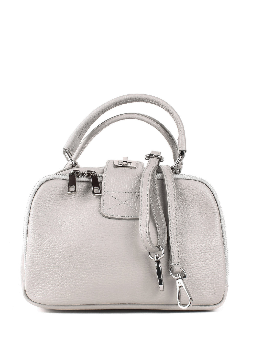 Bolso de mano de piel italiana ARMSTRONG Gris