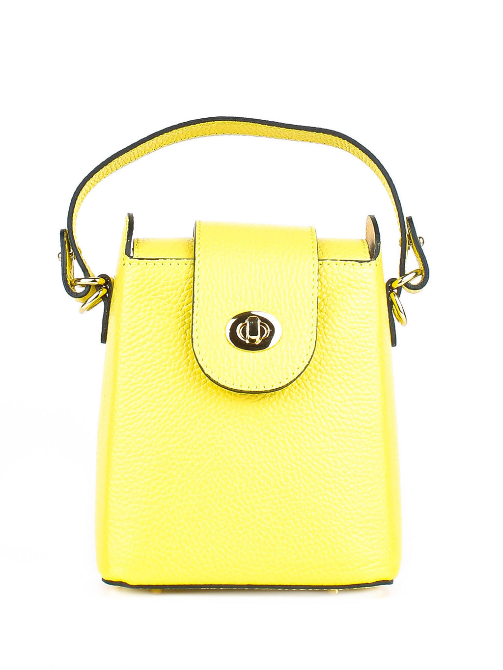 Bandolera de piel italiana Amarillo 8811-15-32