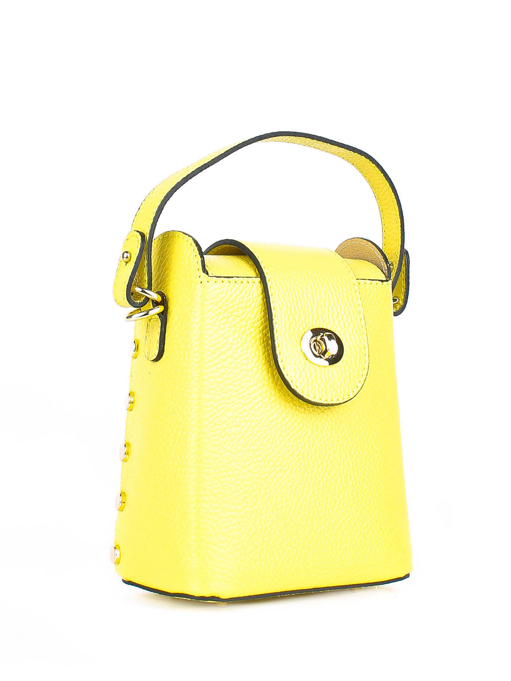 Bandolera de piel italiana Amarillo 8811-15-32