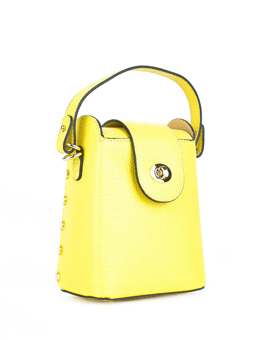Bandolera de piel italiana Amarillo 8811-15-32