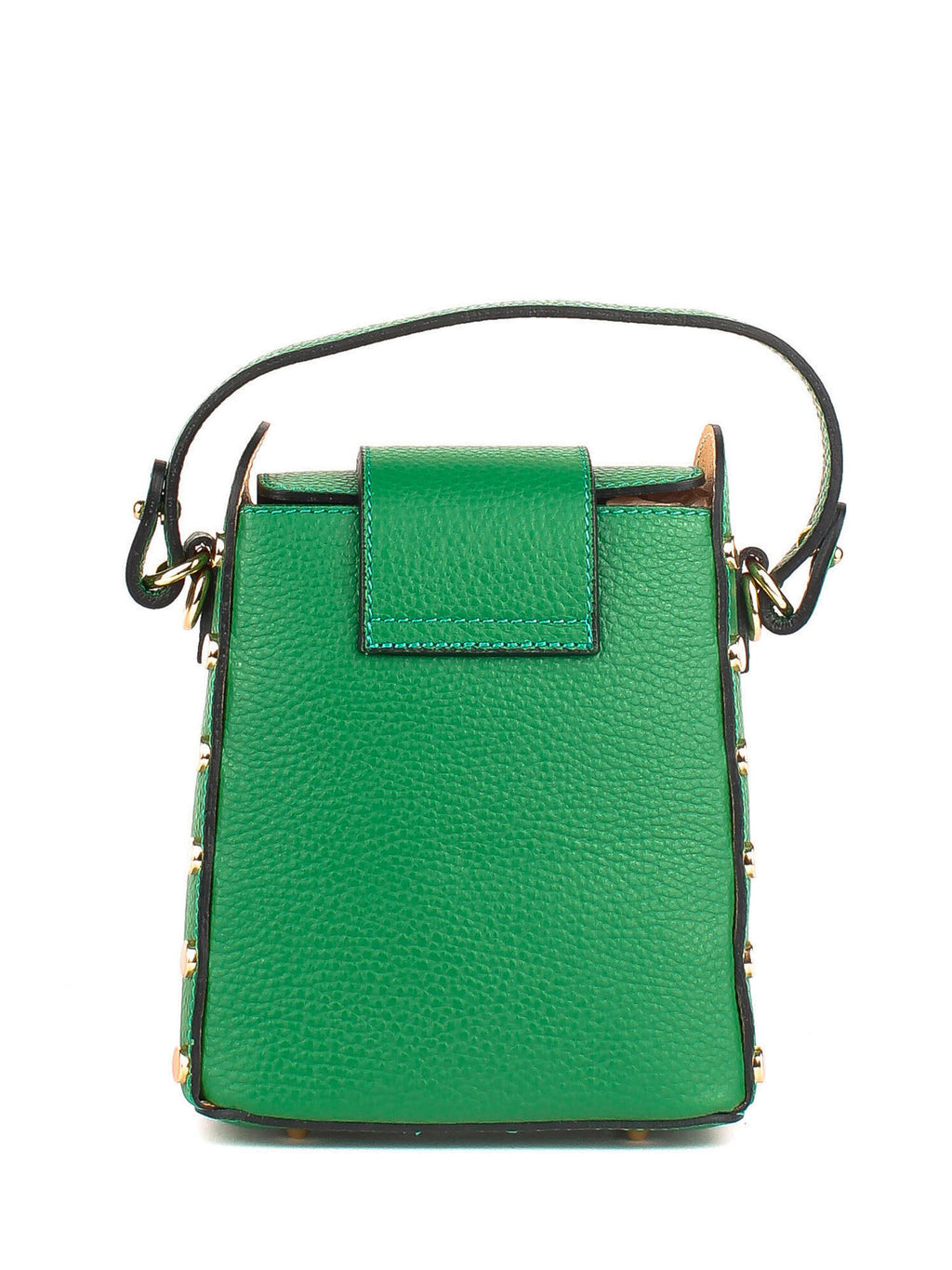 Bandolera de piel italiana Verde 8811-08-32