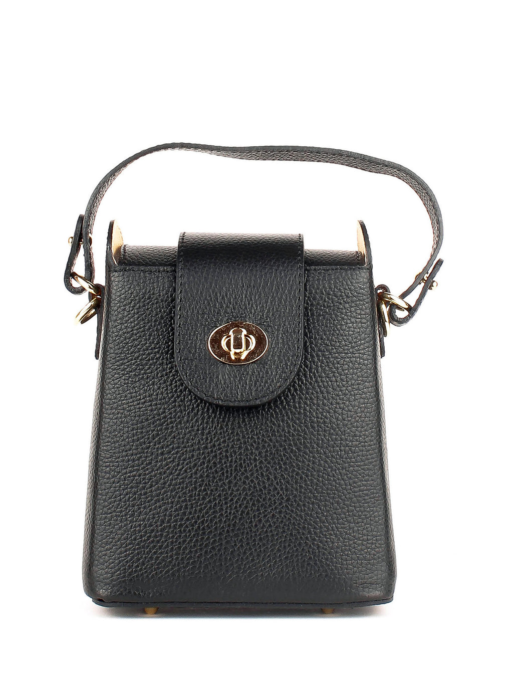 Bandolera de piel italiana Negro 8811-05-32