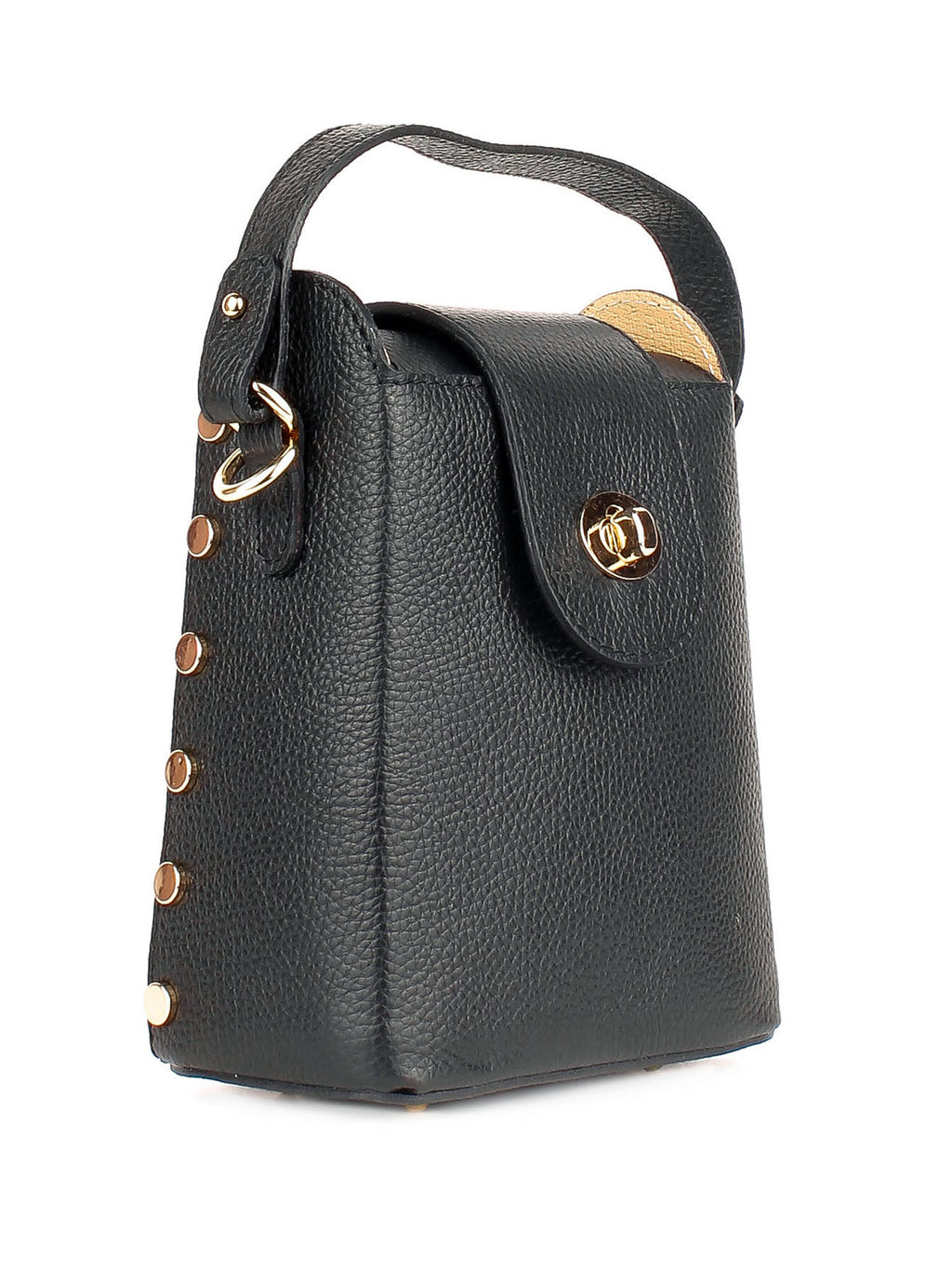 Bandolera de piel italiana Negro 8811-05-32