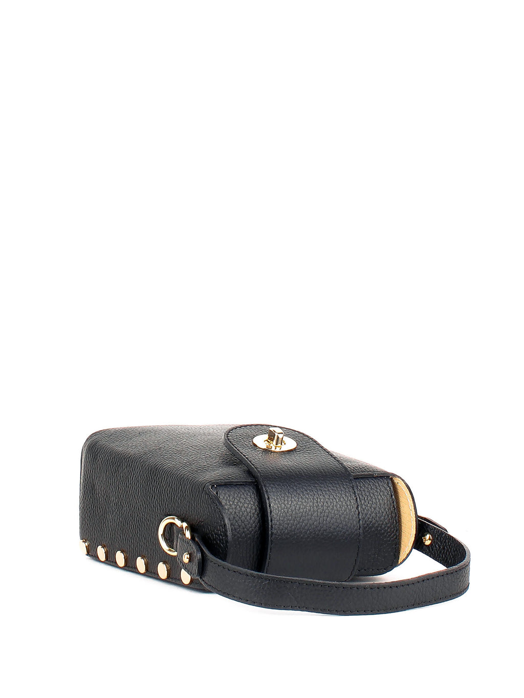 Bandolera de piel italiana Negro 8811-05-32