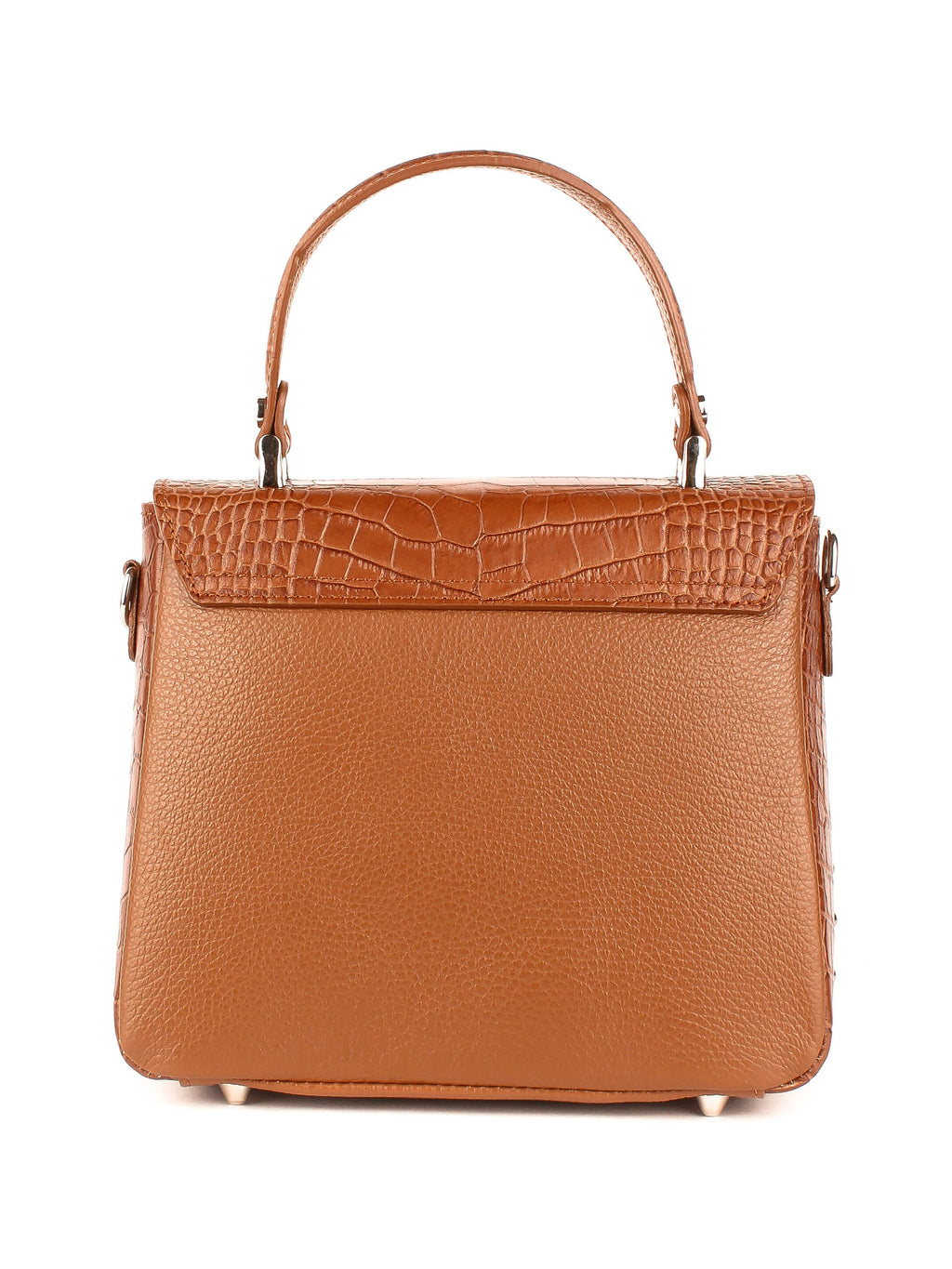 Bolso de mano de piel italiana Rojo 6399-45-101