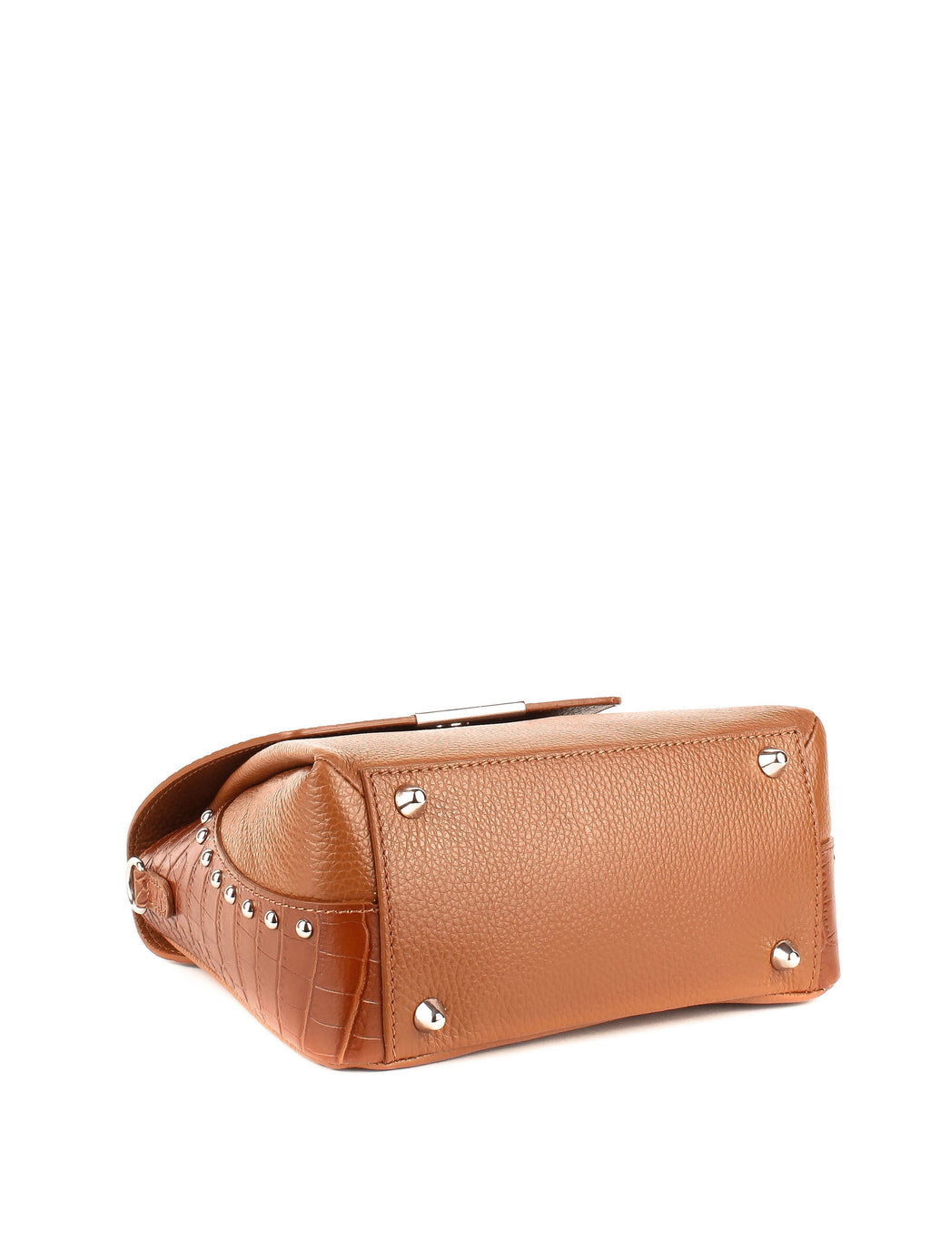 Bolso de mano de piel italiana Rojo 6399-45-101