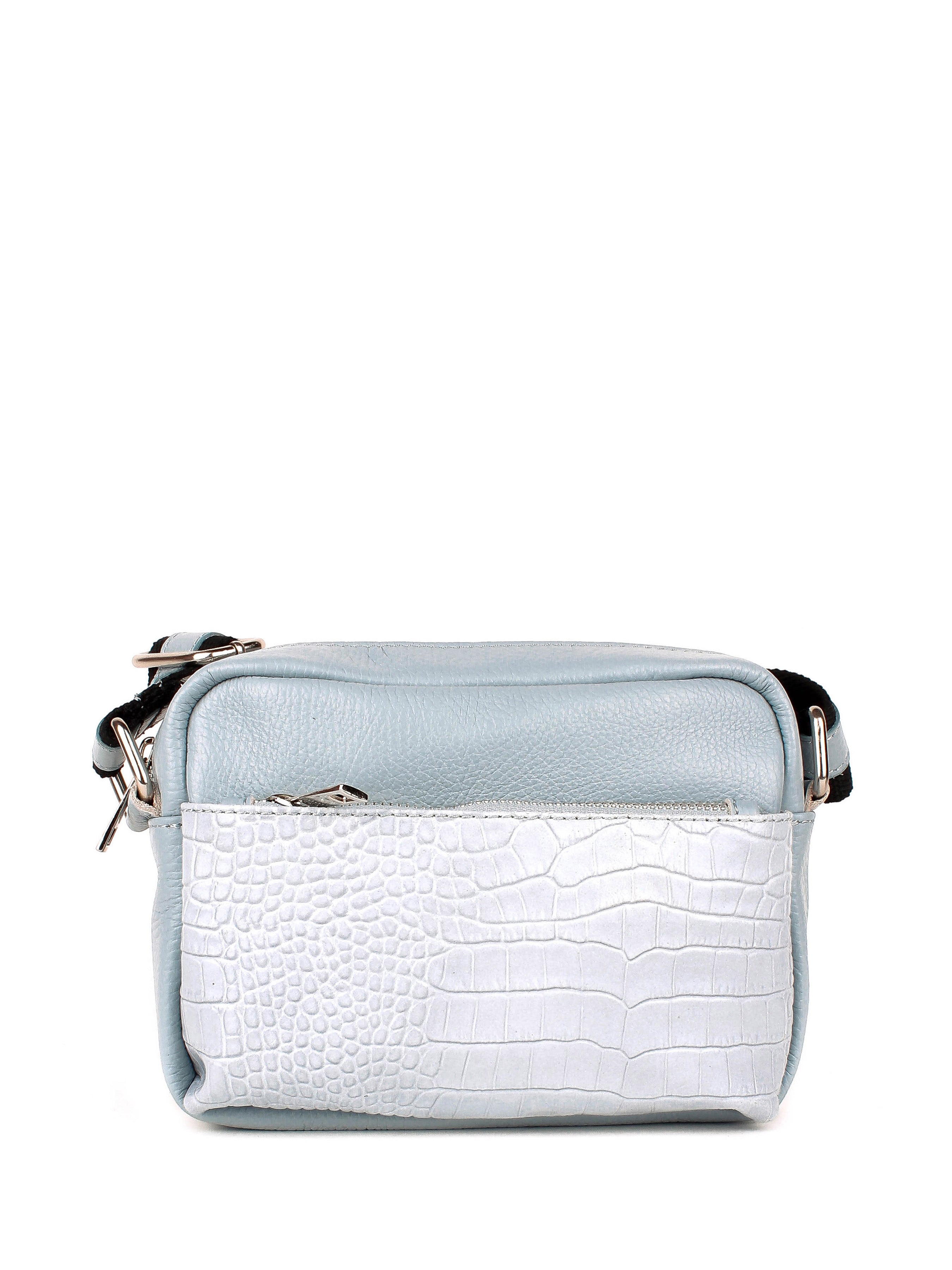 Bandolera de piel italiana Блакитний 1317-17-101