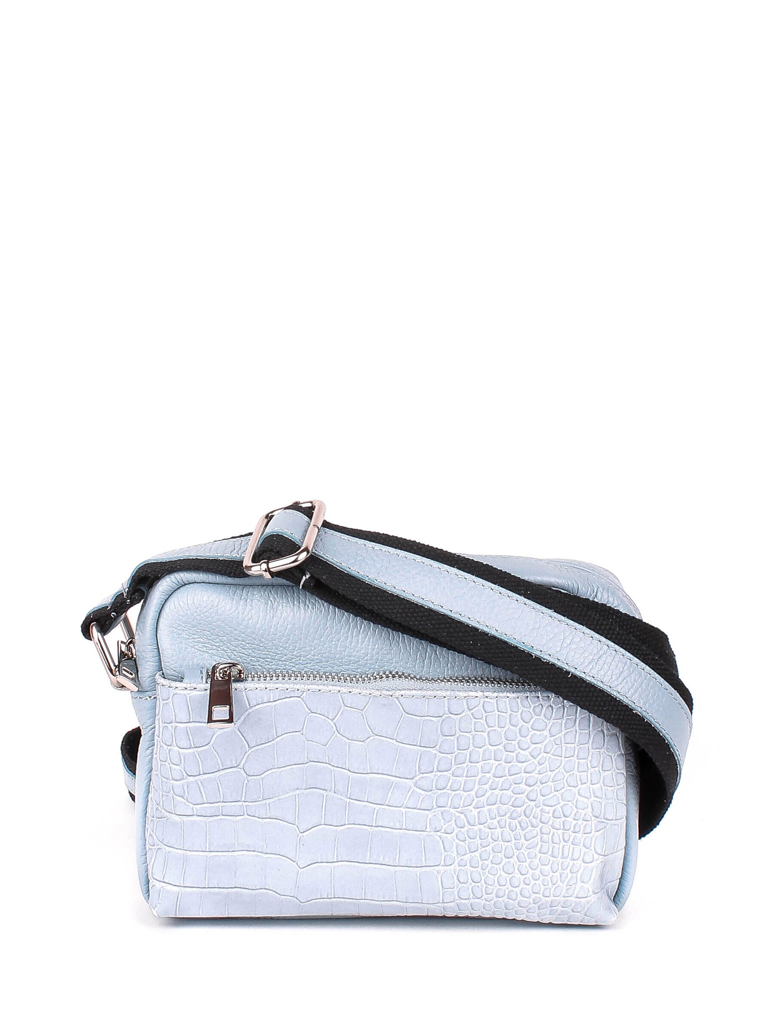 Bandolera de piel italiana Блакитний 1317-17-101