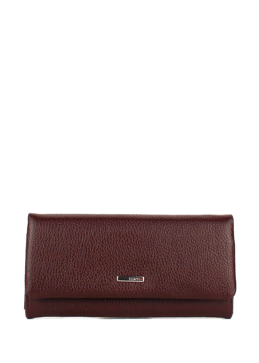 Cartera de piel italiana Burgoña 1159-243