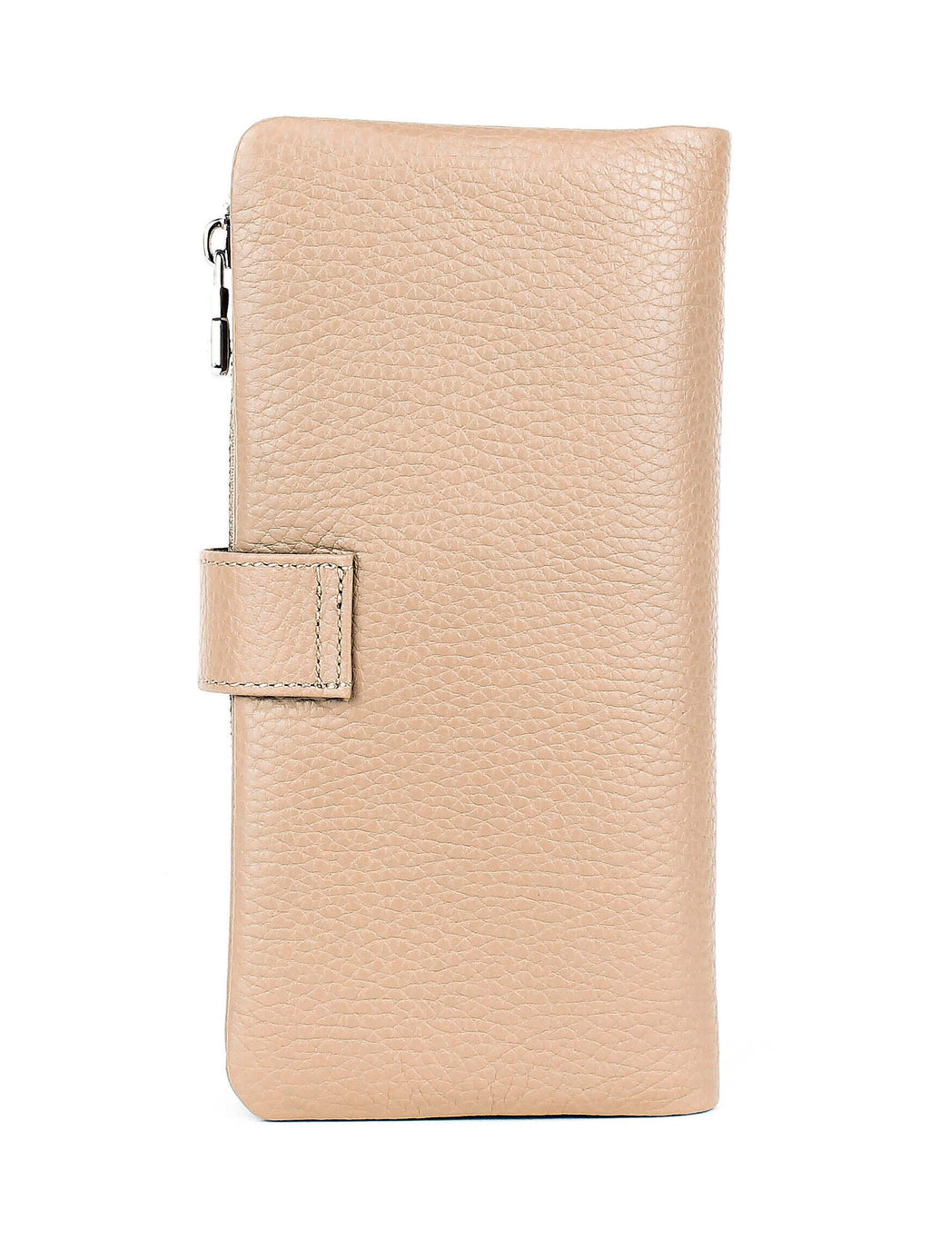 Cartera de piel italiana Gris 1135-50