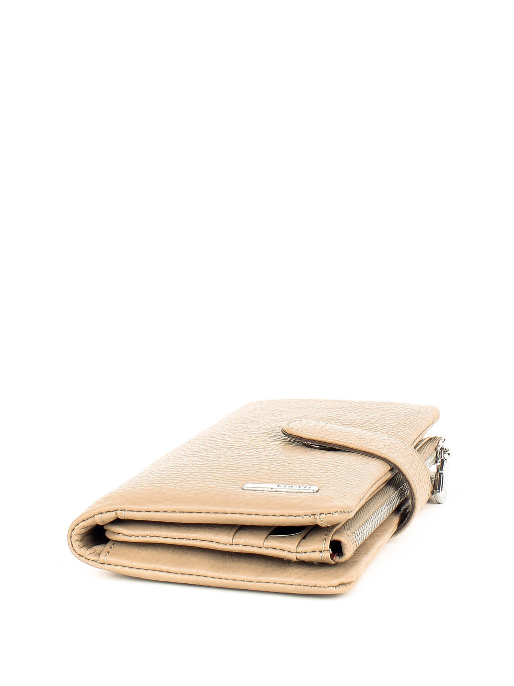 Cartera de piel italiana Gris 1135-50