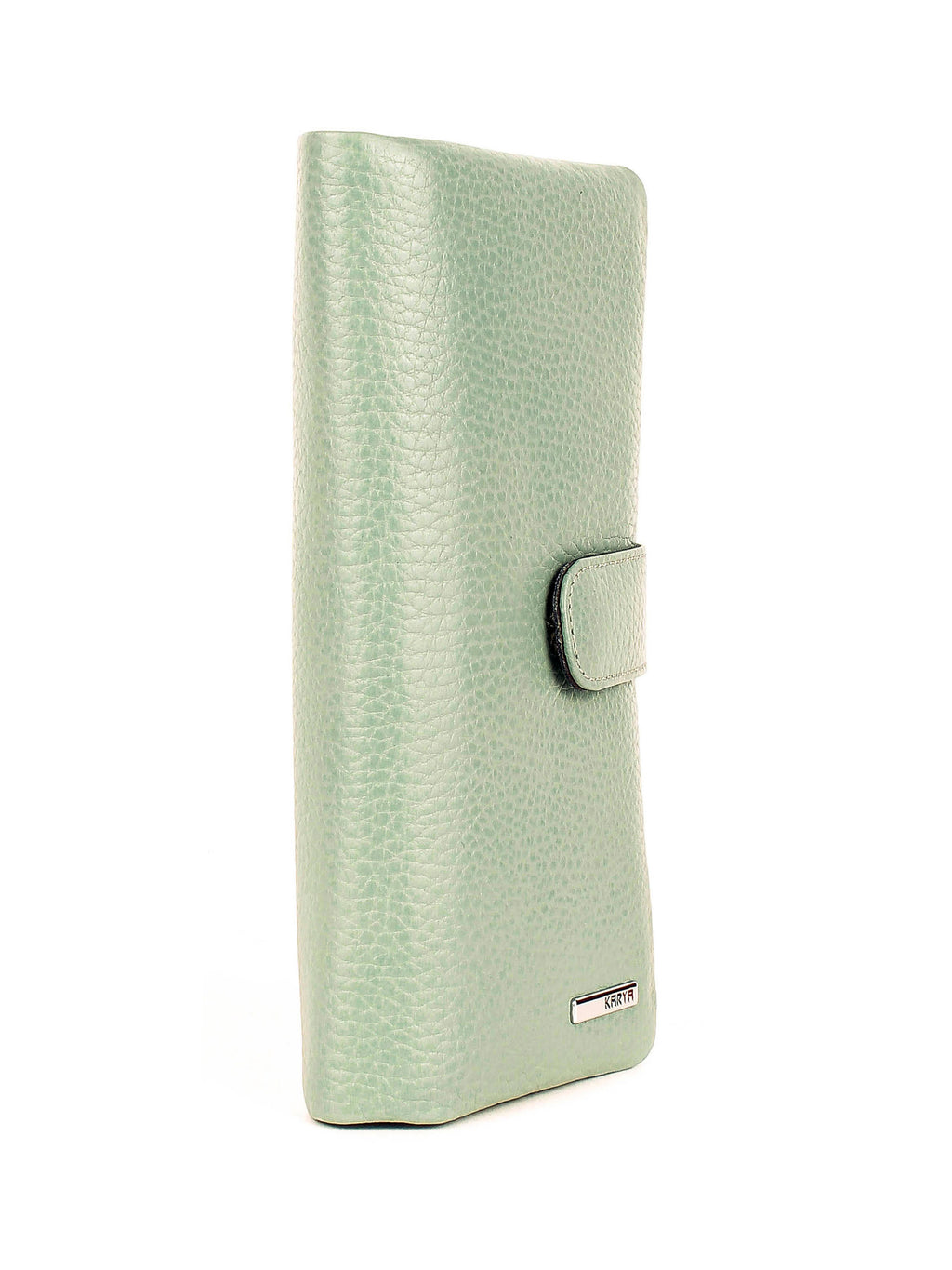 Cartera de piel italiana Verde 1135-026