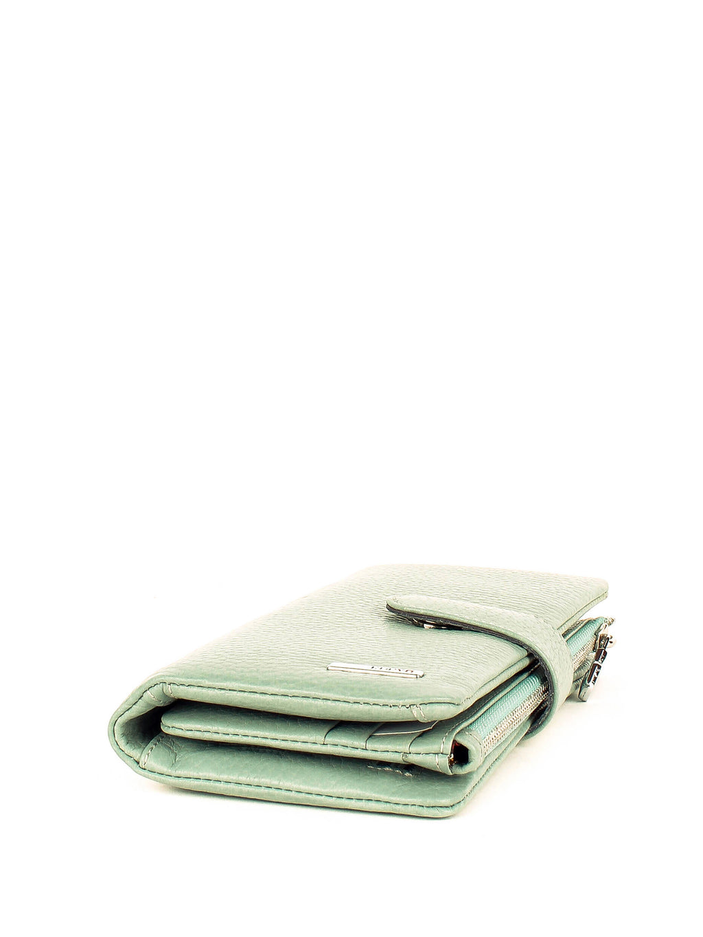 Cartera de piel italiana Verde 1135-026