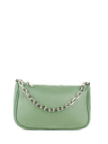 Bandolera de piel italiana Verde 4277-81-32