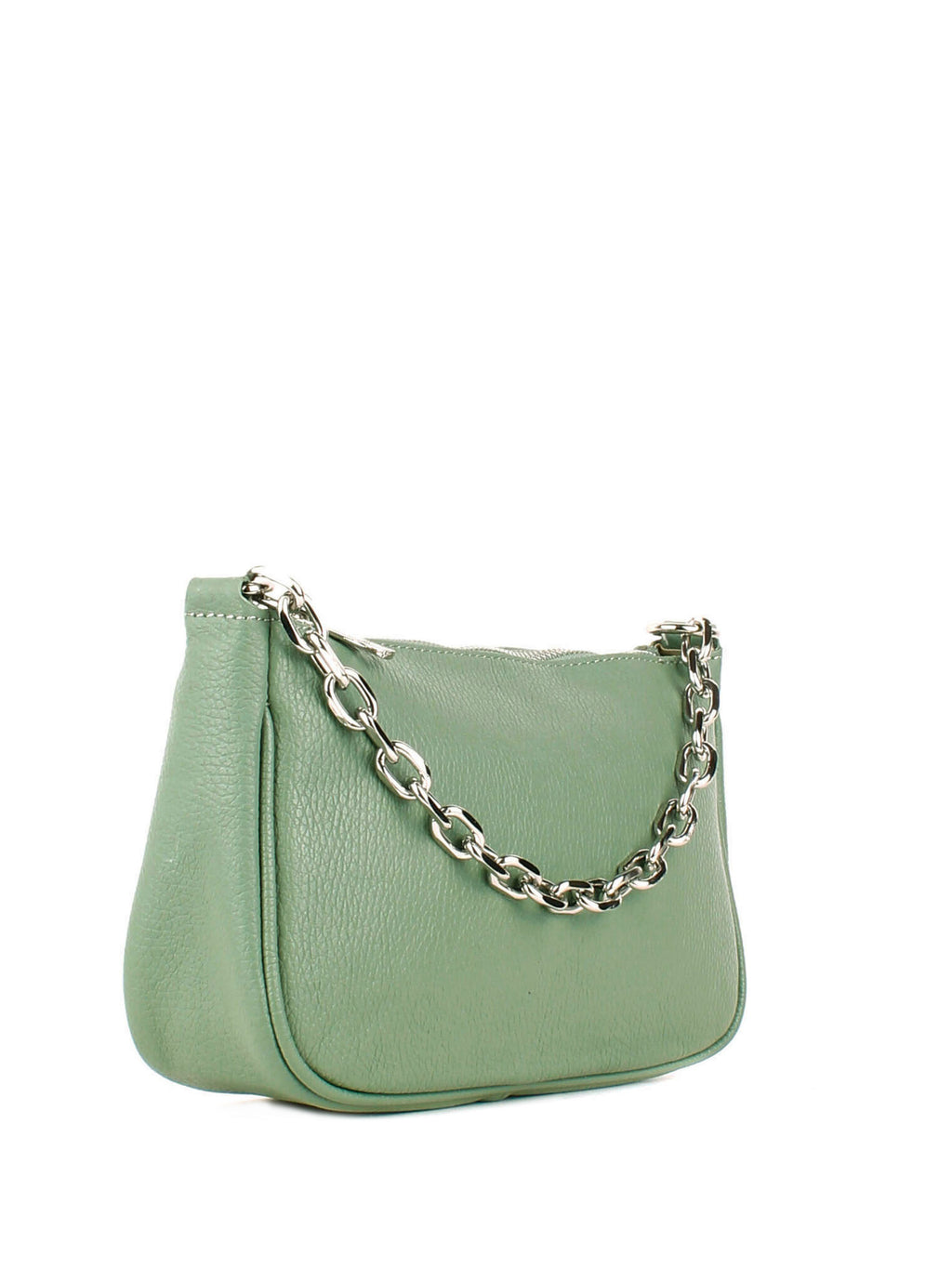 Bandolera de piel italiana Verde 4277-81-32