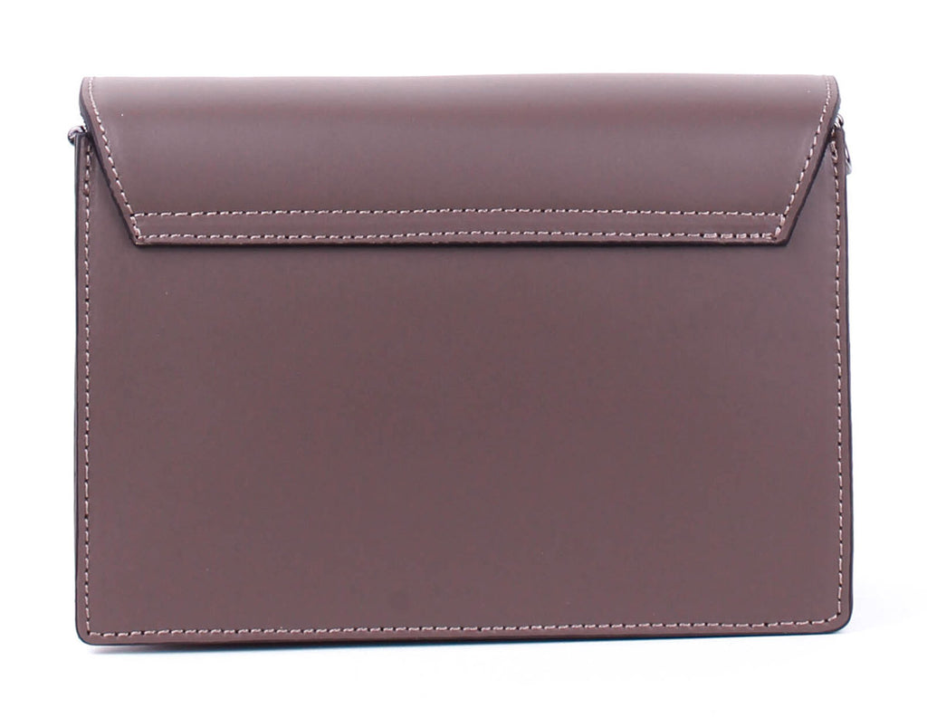 Bandolera de piel italiana Gris, Marrón 4701-104-31