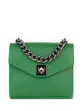 Bandolera de piel italiana Verde 5269-08-31