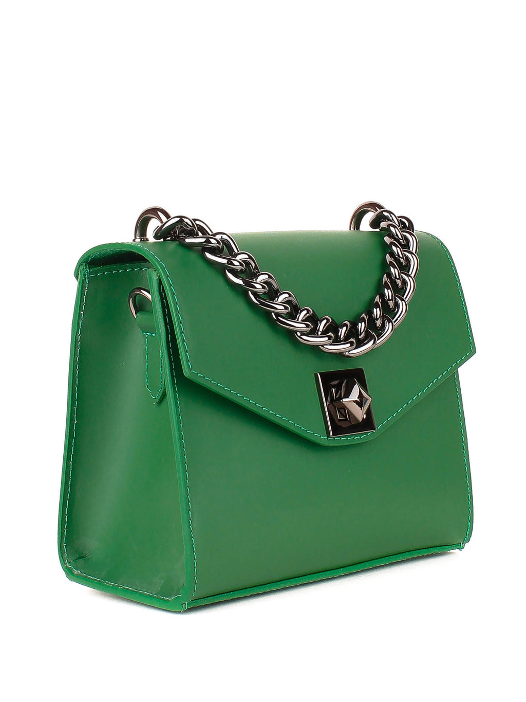 Bandolera de piel italiana Verde 5269-08-31