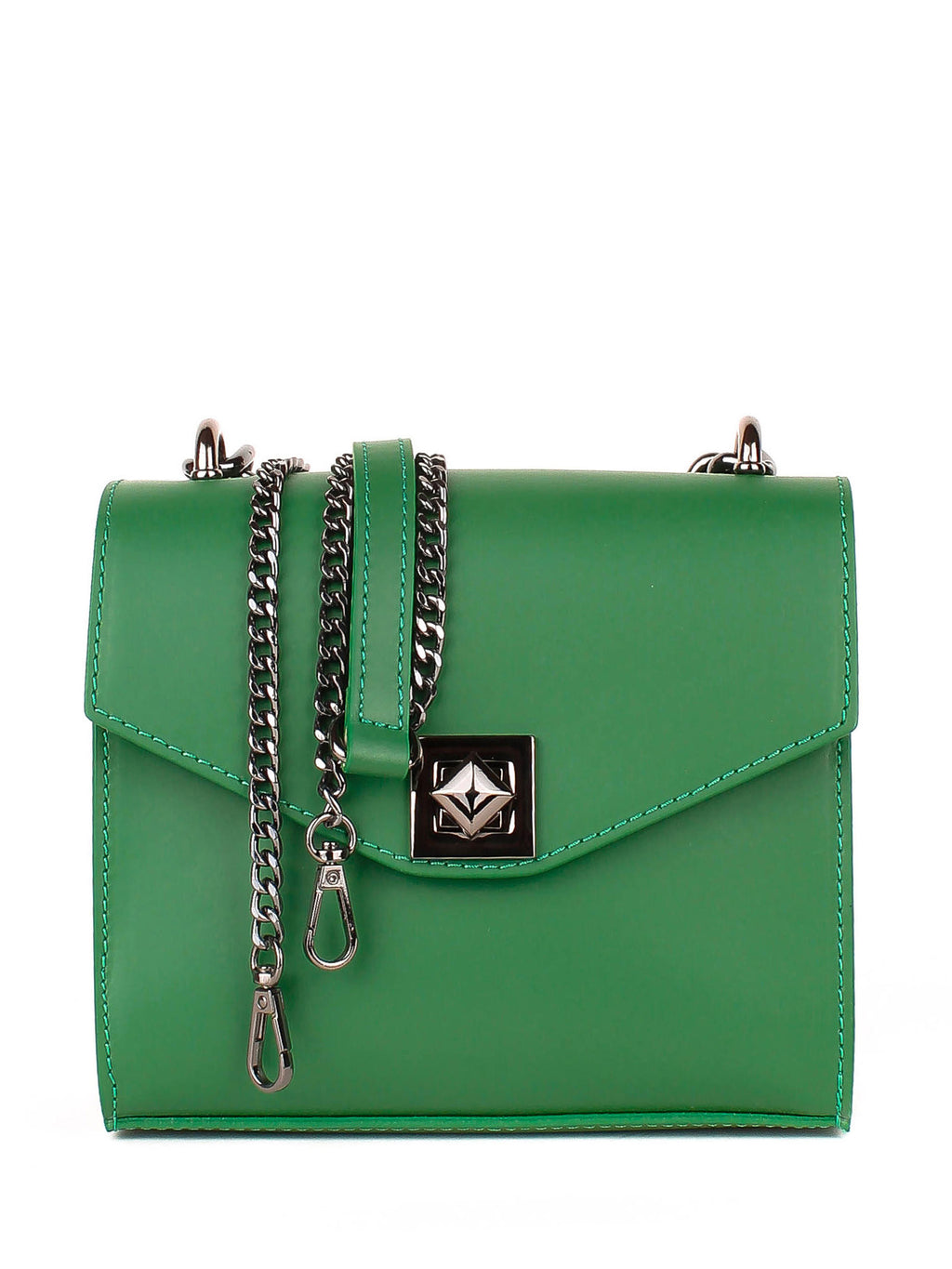 Bandolera de piel italiana Verde 5269-08-31