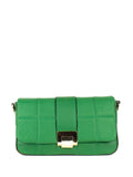 Bandolera de piel italiana Verde 5522-08-37