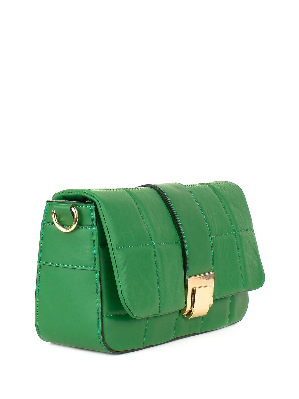 Bandolera de piel italiana Verde 5522-08-37