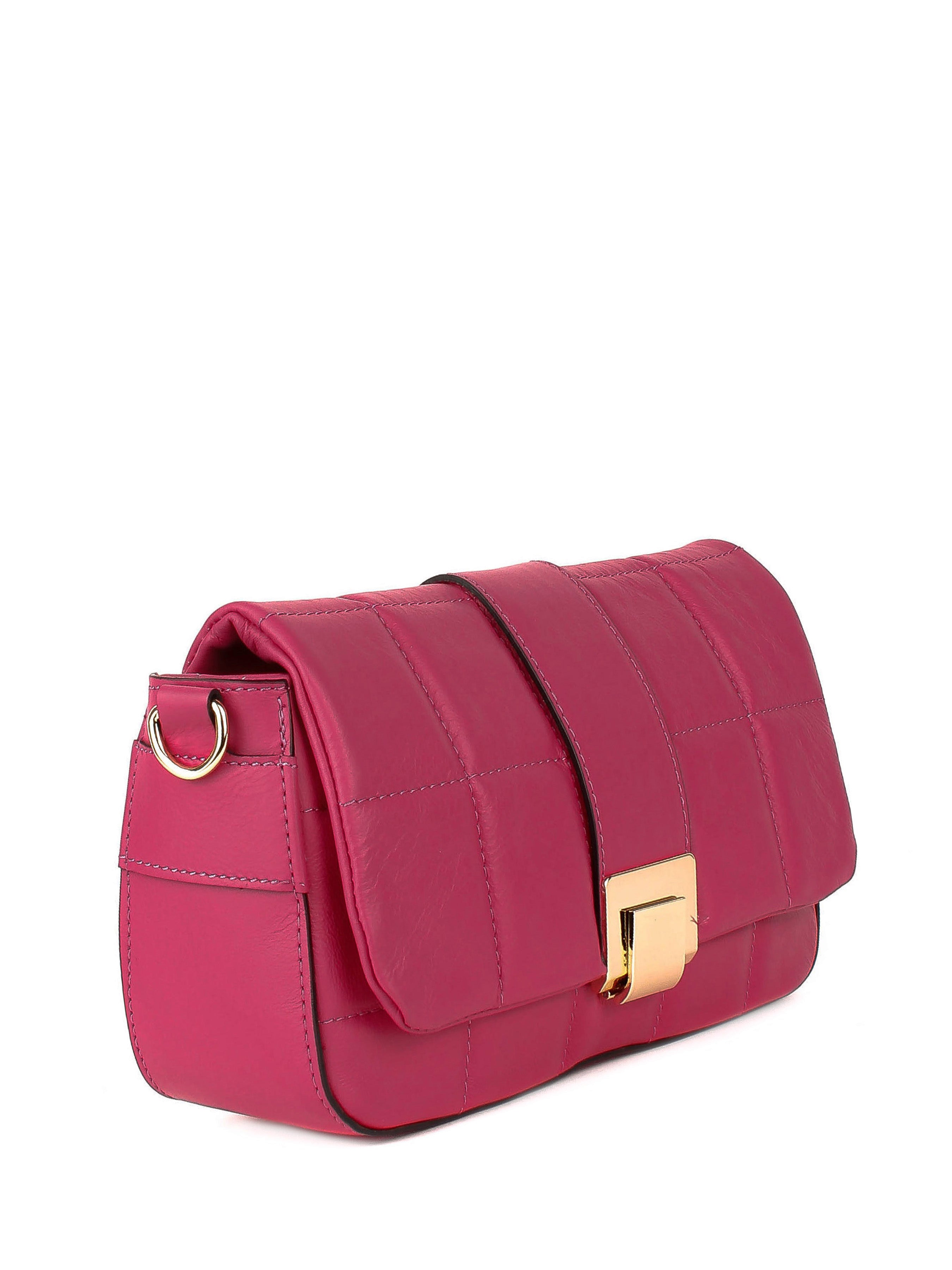 Bandolera de piel italiana Rosa 5522-23-37