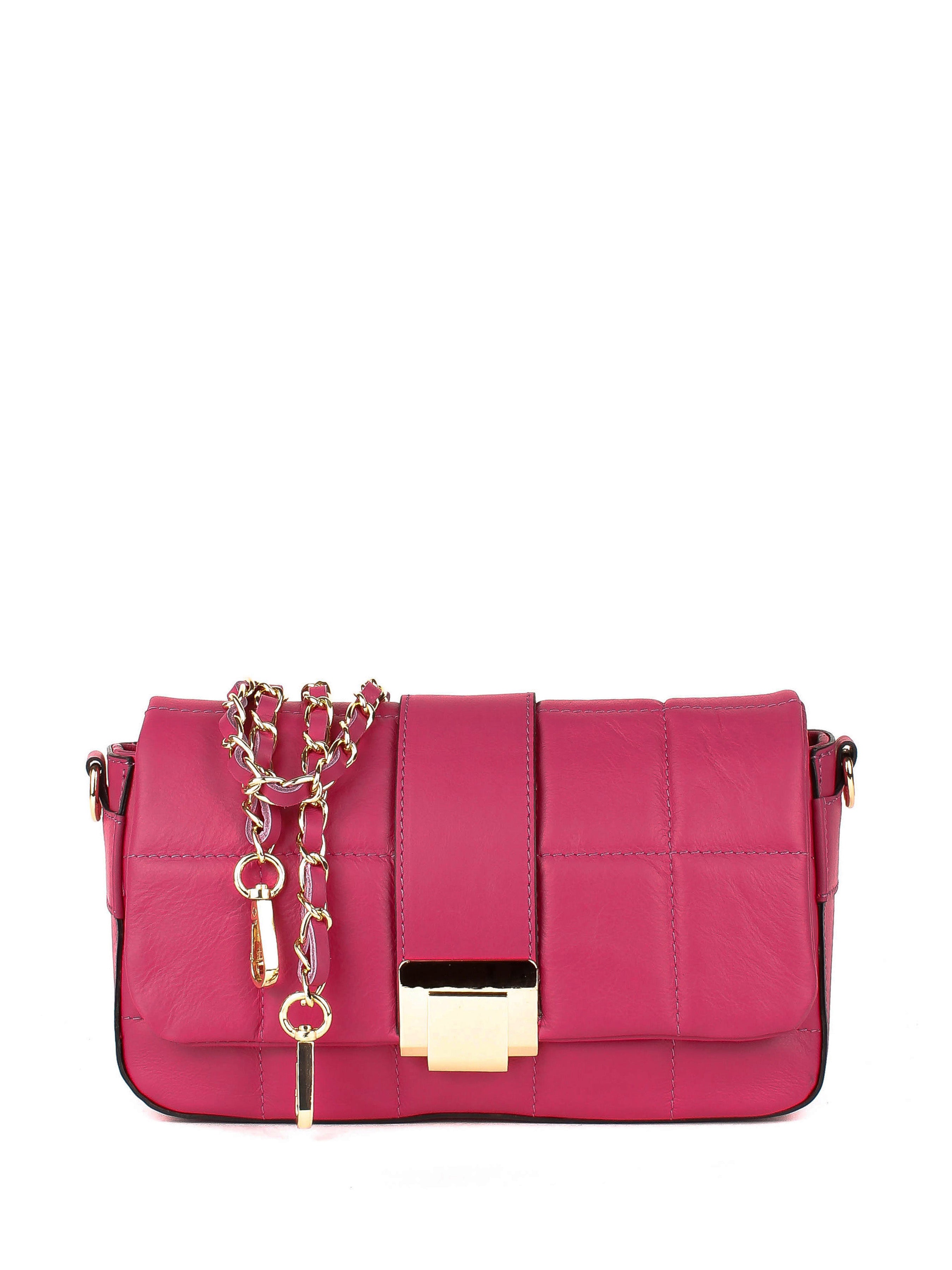 Bandolera de piel italiana Rosa 5522-23-37