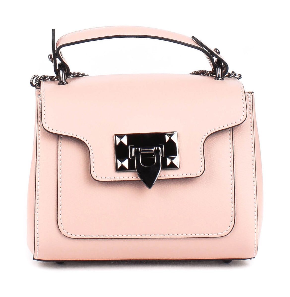 Bolso de mano de piel italiana MASSIG Beige