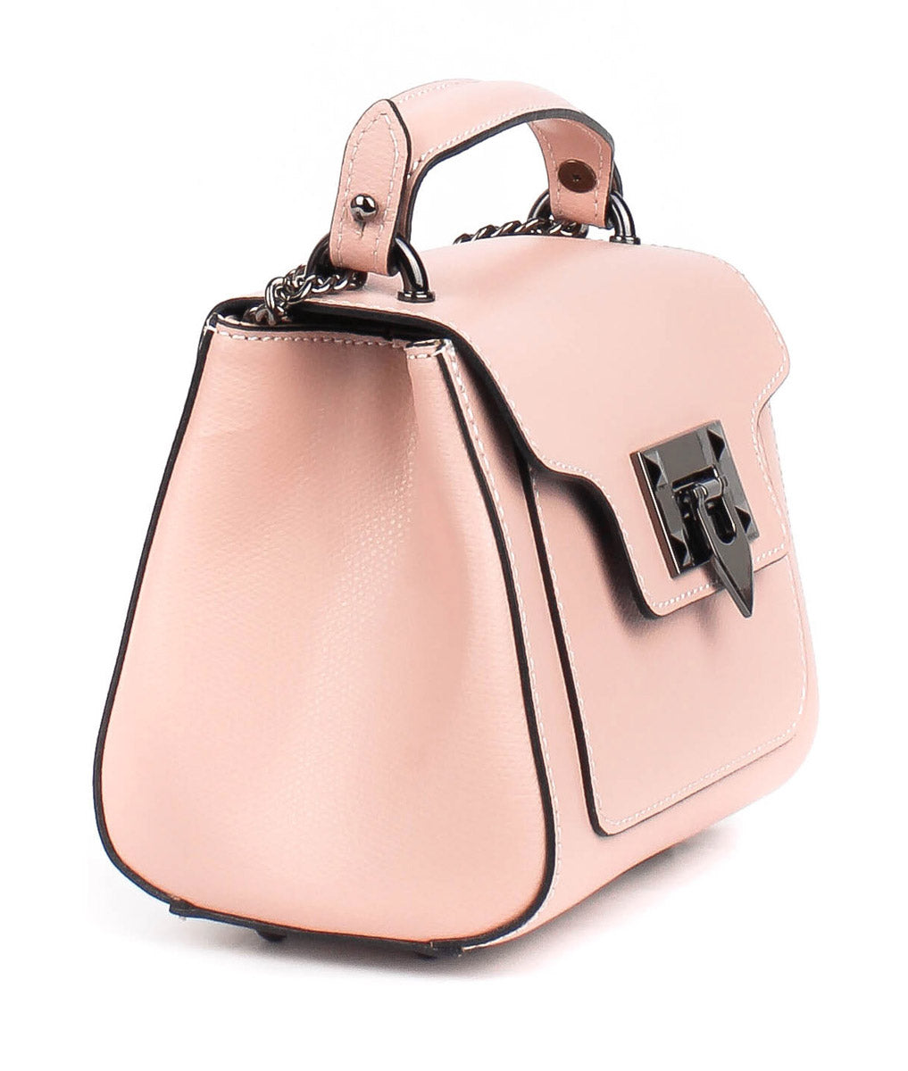 Bolso de mano de piel italiana MASSIG Beige