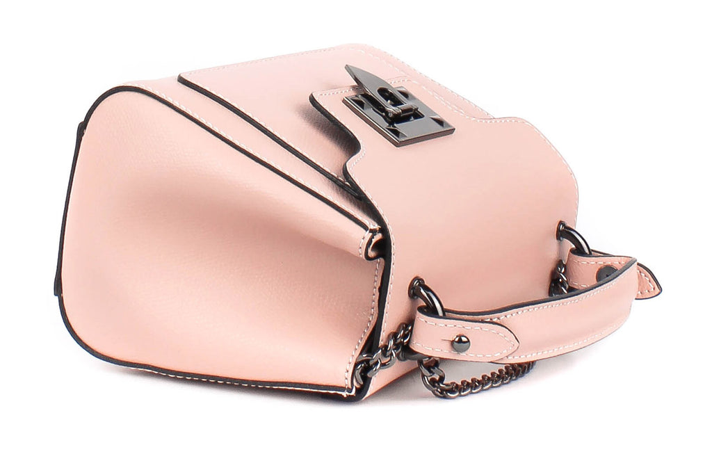 Bolso de mano de piel italiana MASSIG Beige