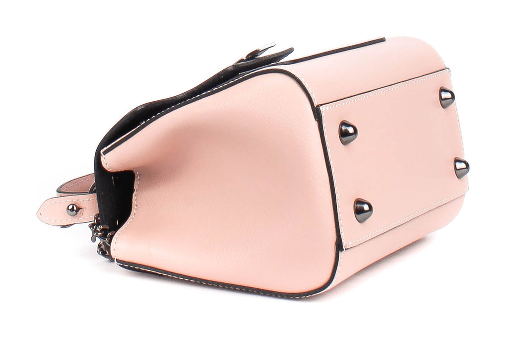 Bolso de mano de piel italiana MASSIG Beige