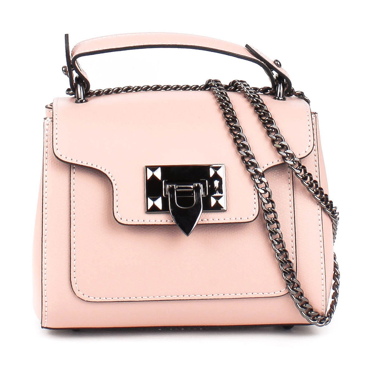 Bolso de mano de piel italiana MASSIG Beige